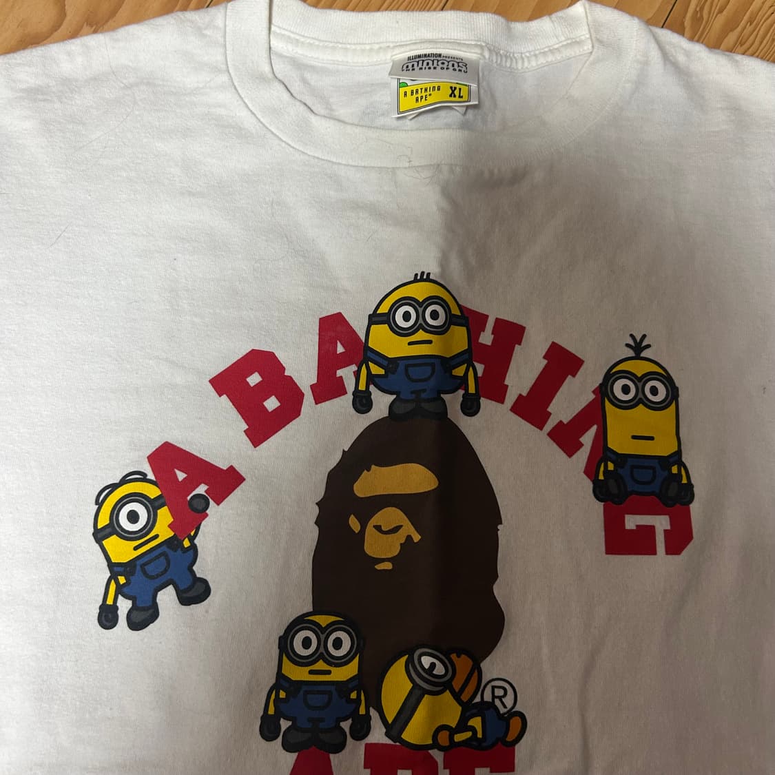 베이프 x 미니언즈 반팔 티셔츠 XL 상품이미지2
