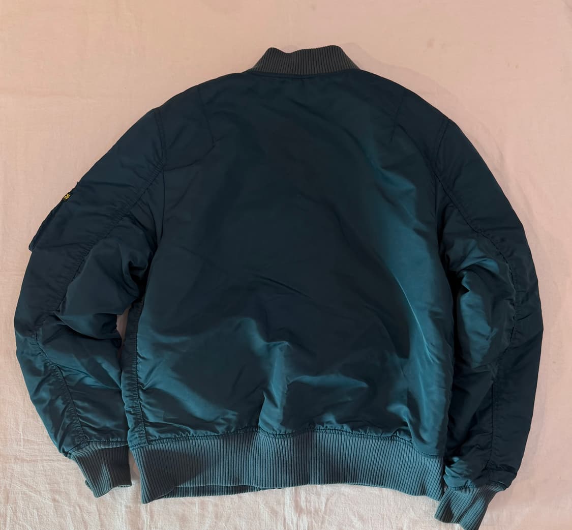 알파인더스트리 MA-1 봄버자켓 청록색 상품이미지4