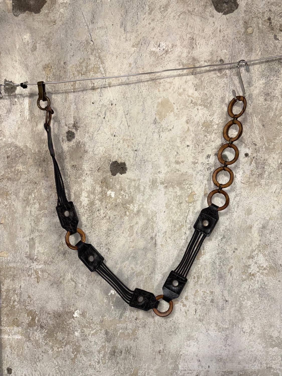 빈티지 블랙 웨이스트 링 벨트 상품이미지2