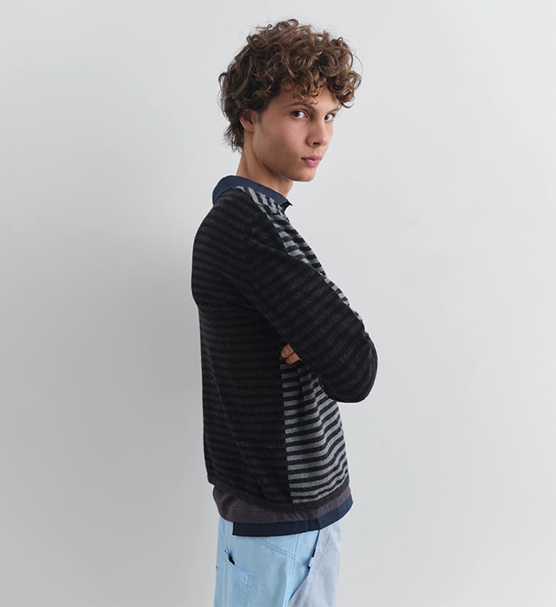 기마구아스 스트라이프 니트 상품이미지2