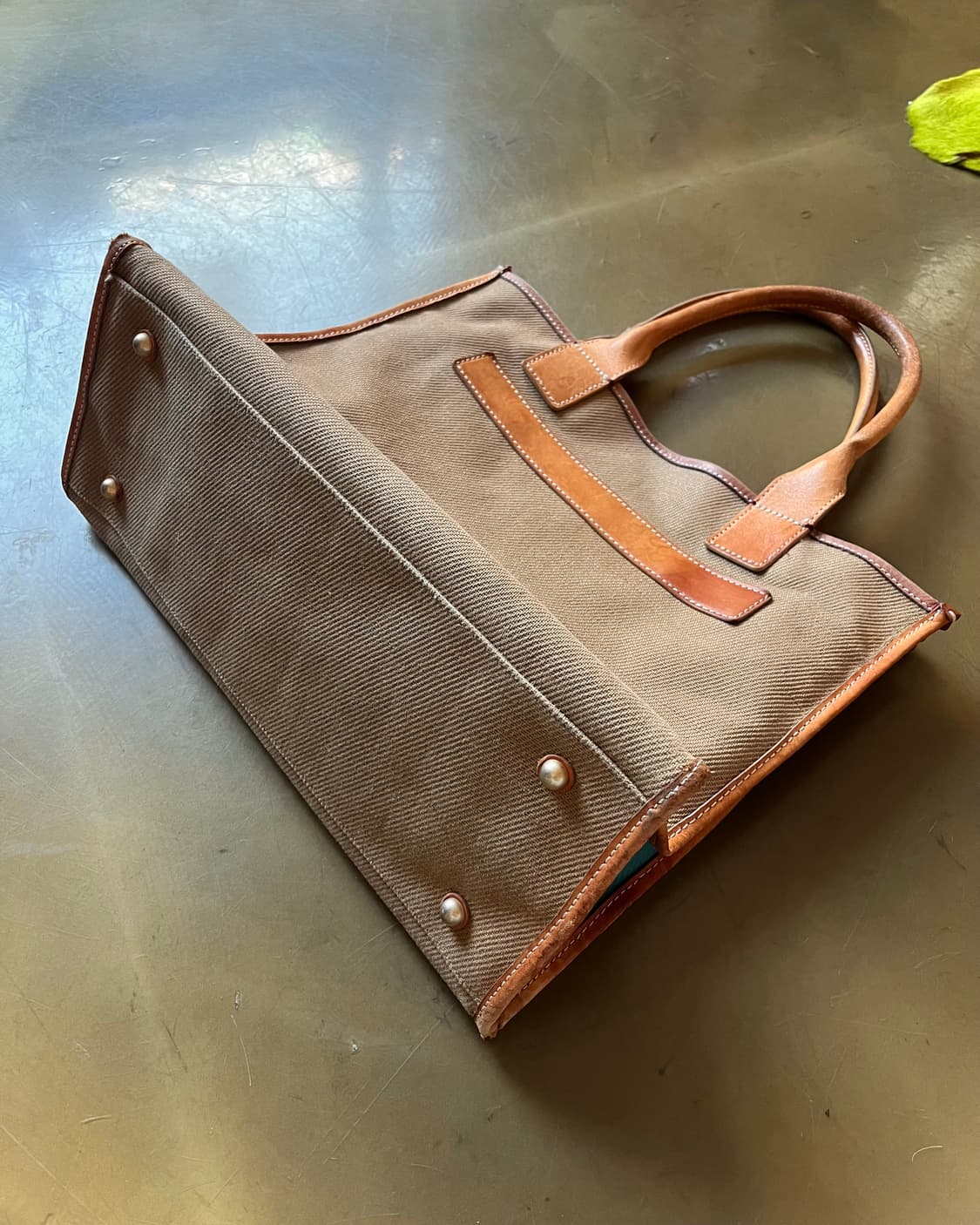 Old Paul Smith Leather Canvas Tote Bag 상품이미지6