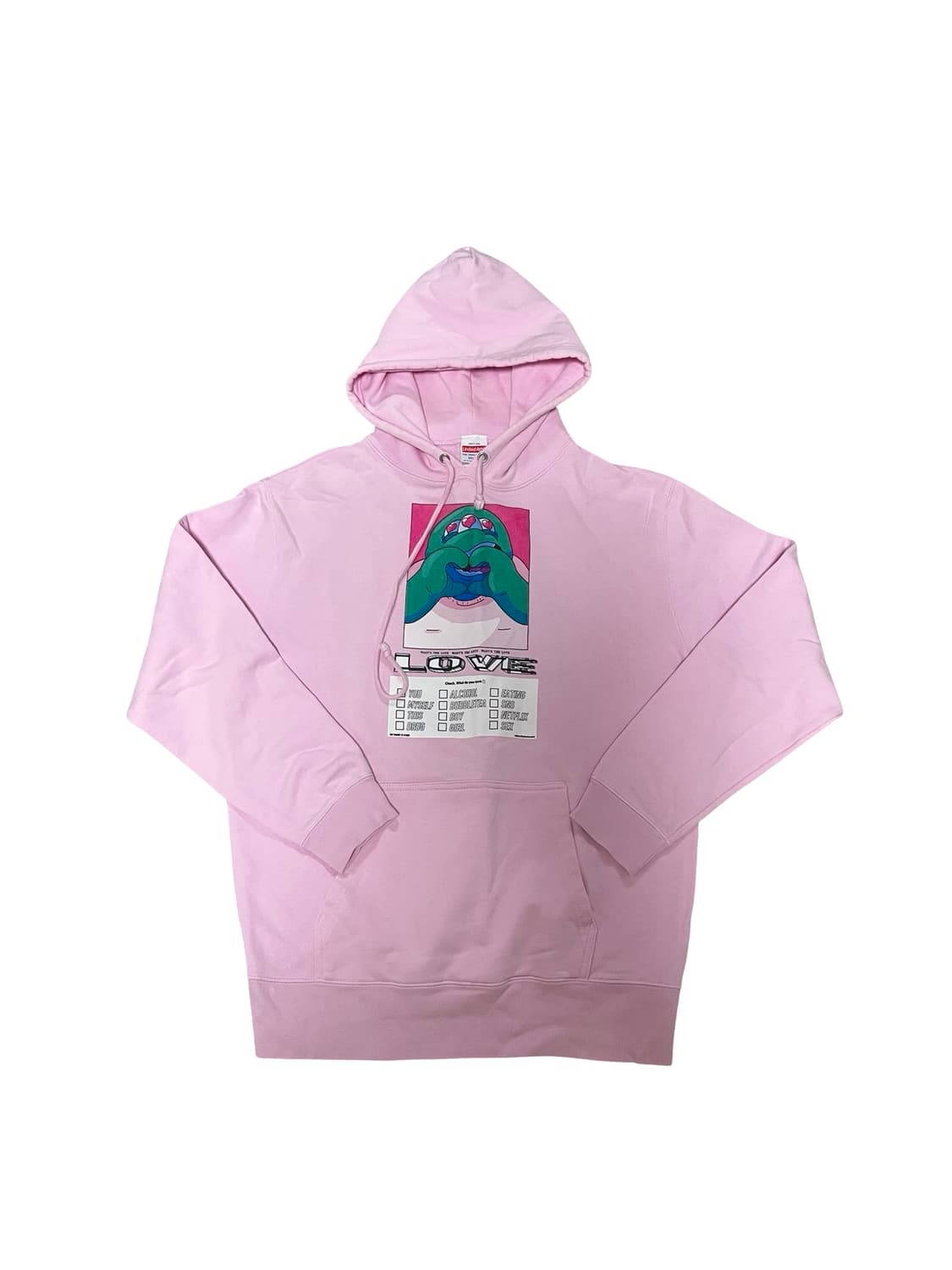 United Athle pink  LOVE hoodie L 상품이미지1