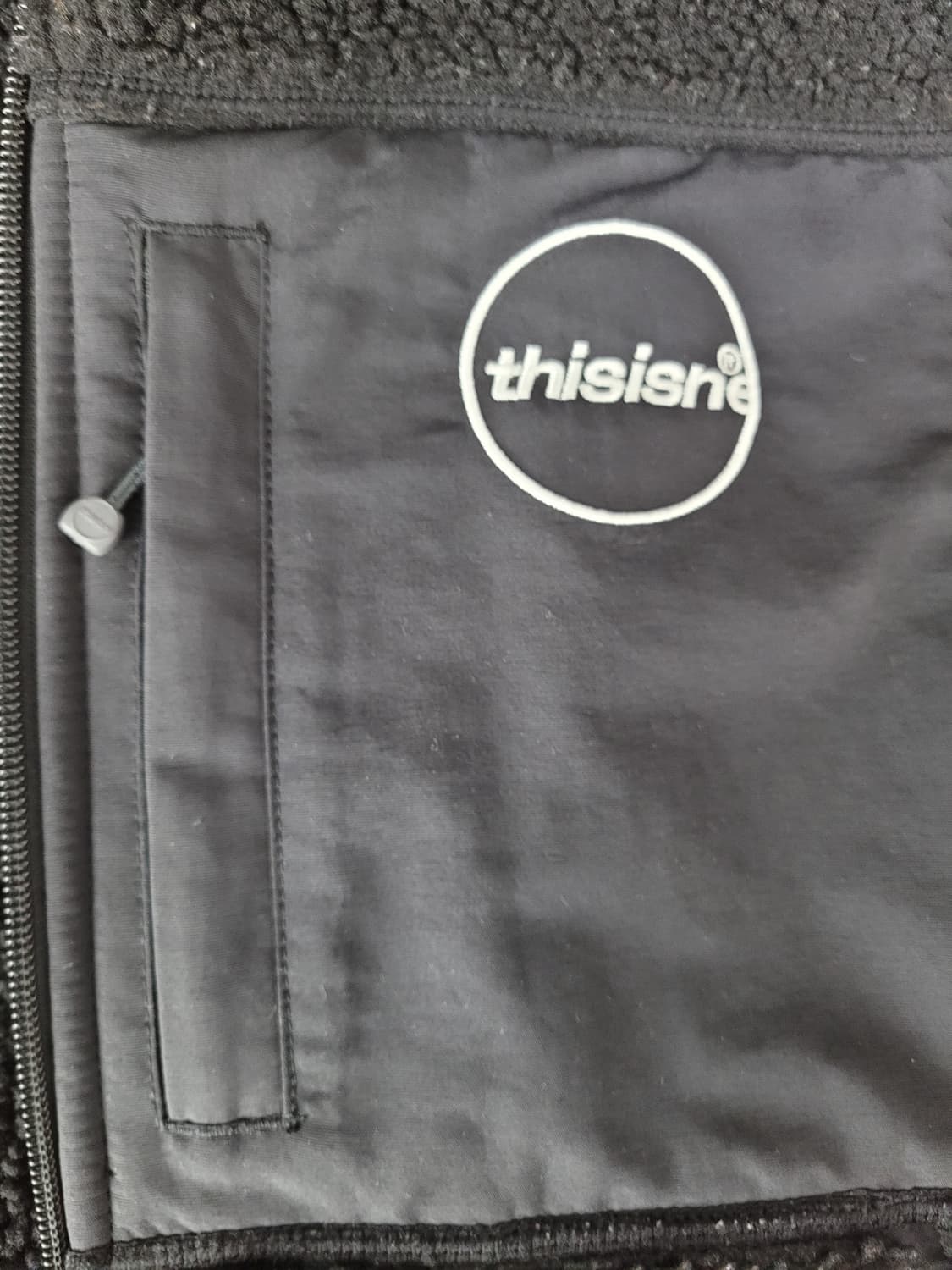 디스이즈네버댓 써클로고 플리스 후리스 조끼 M 상품이미지5