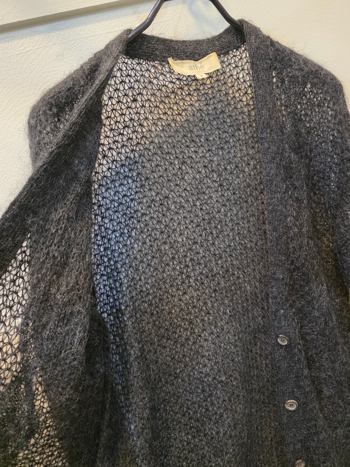 아떼 바네사브루노 브이넥 가디건 다크그레이 0사이즈 상품이미지7