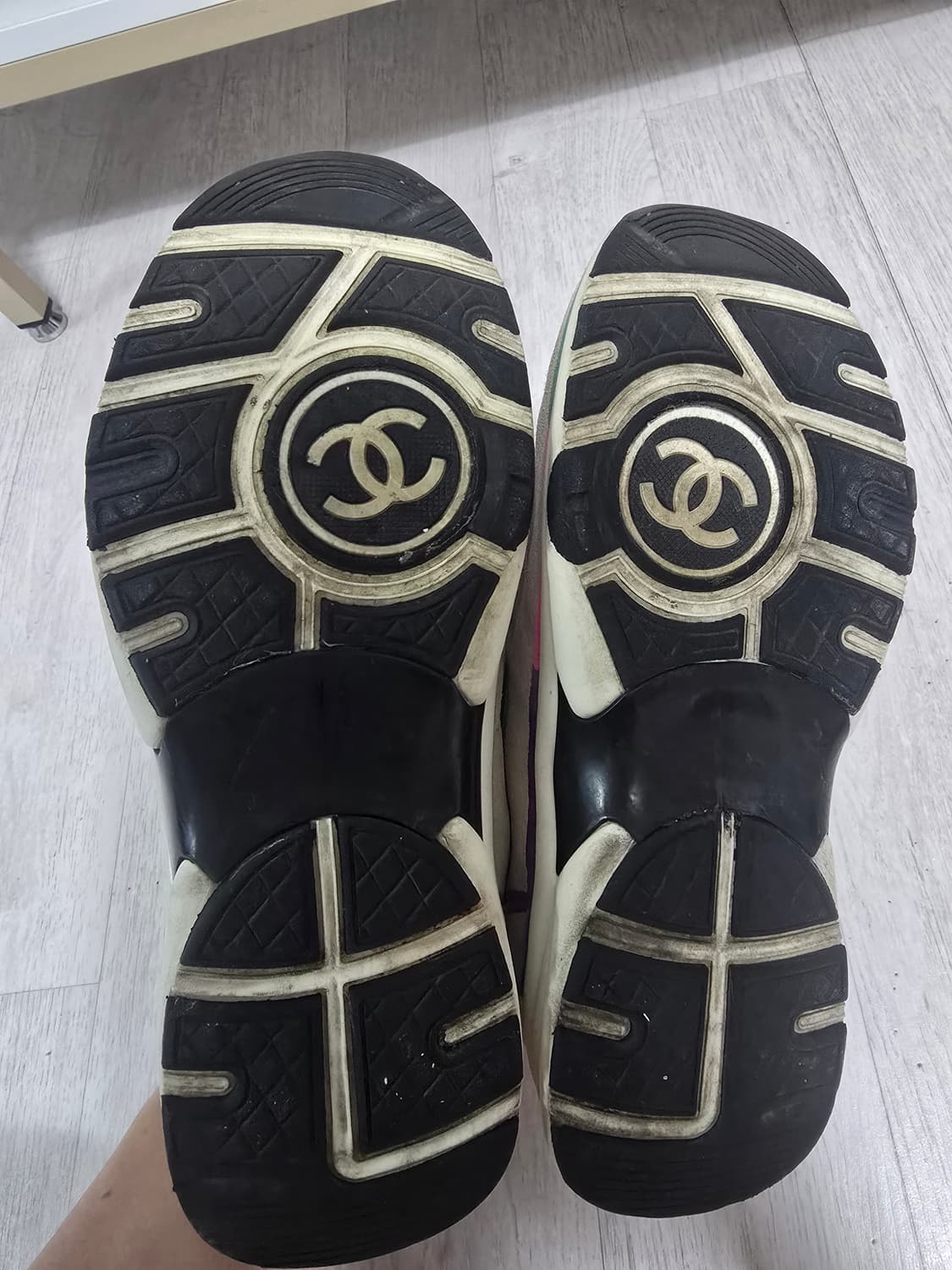 (정품) 샤넬 믹스드 파이버 스니커즈 38 (명품 여자 신발 크루즈) 상품이미지5