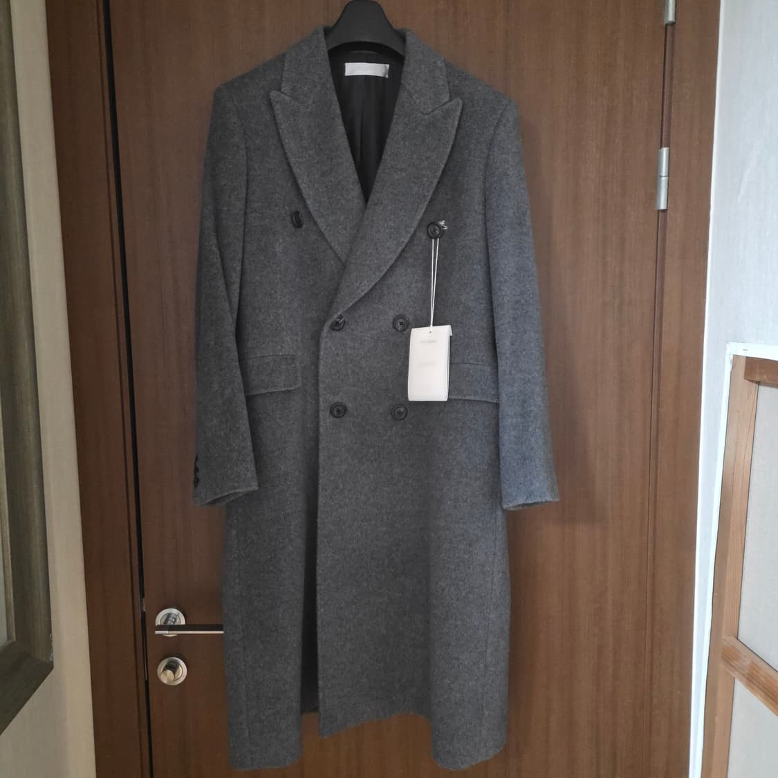 [46] 아워레가시 웨일 코트 헤어리 모헤어 아일랜드 그레이 상품이미지5