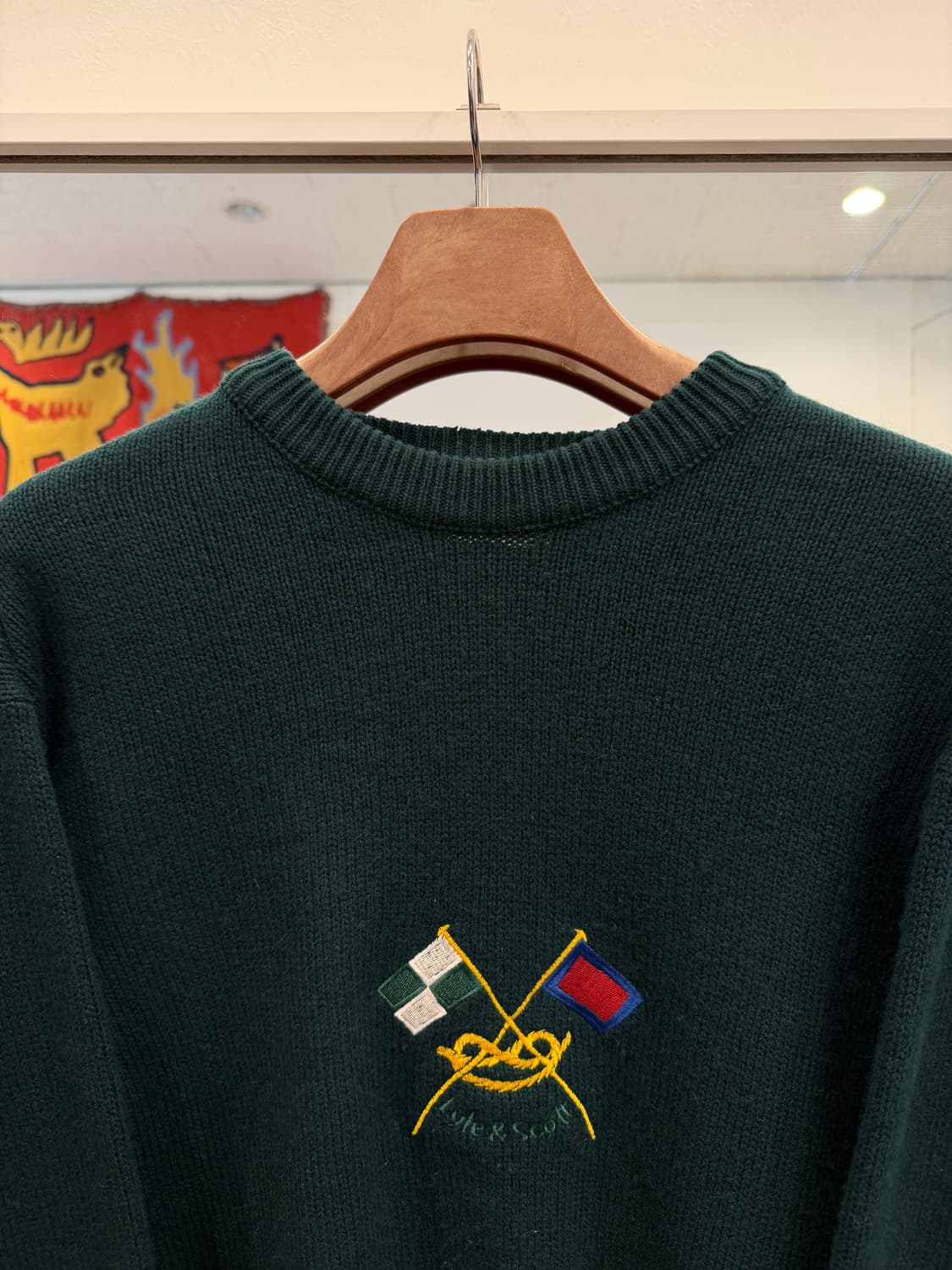 90s Lyle & Scott 자수 램스울 니트 (New Zealand) 상품이미지3