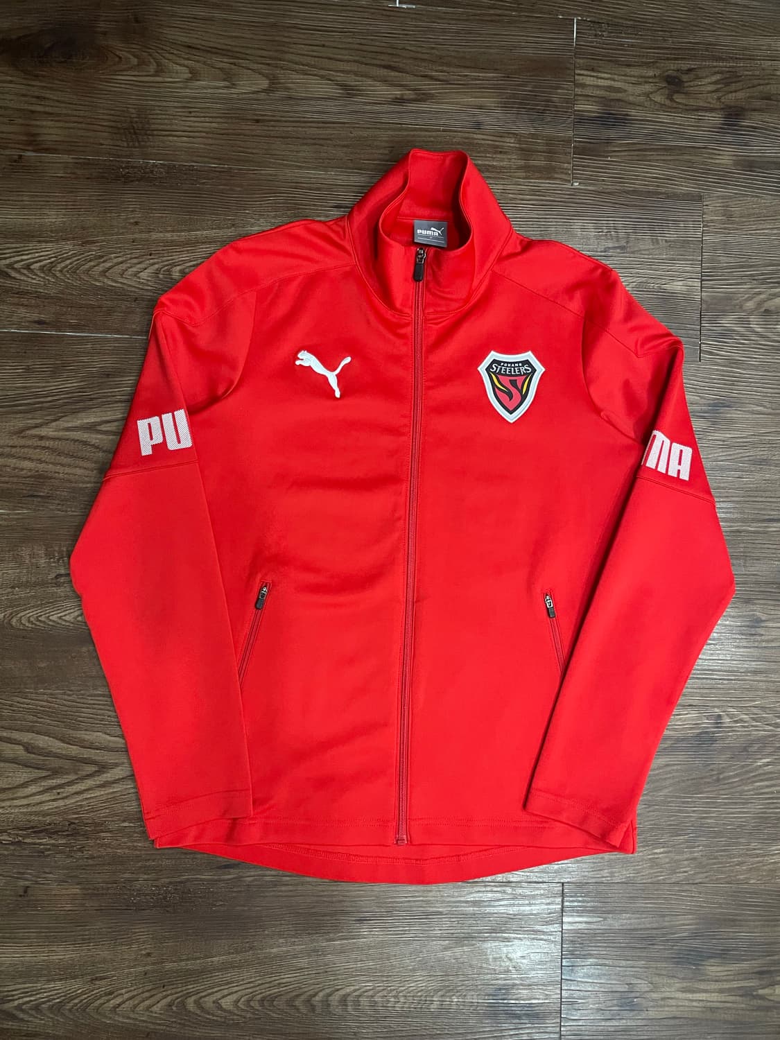 K리그 퓨마 포항스틸러스 집업 져지 레드 상품이미지1