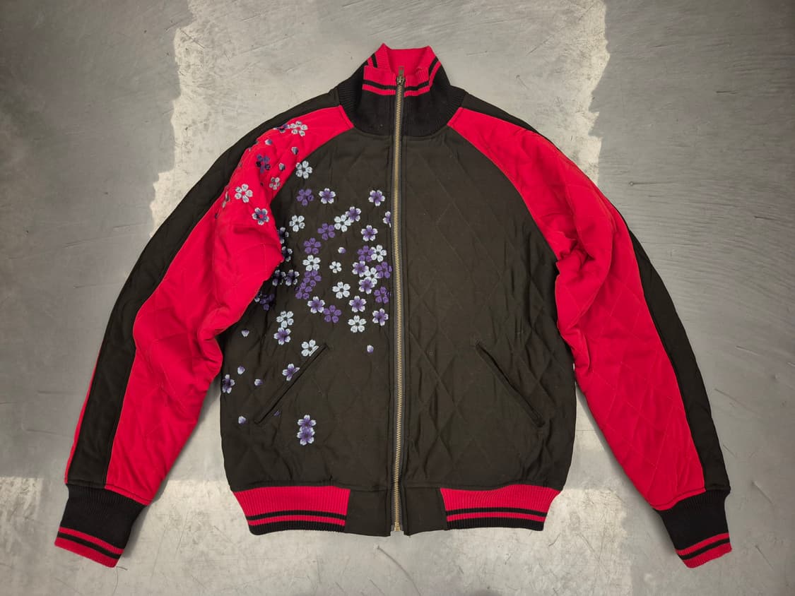 KARAKURI TAMASHII 퀼팅 봄버 자켓 상품이미지1