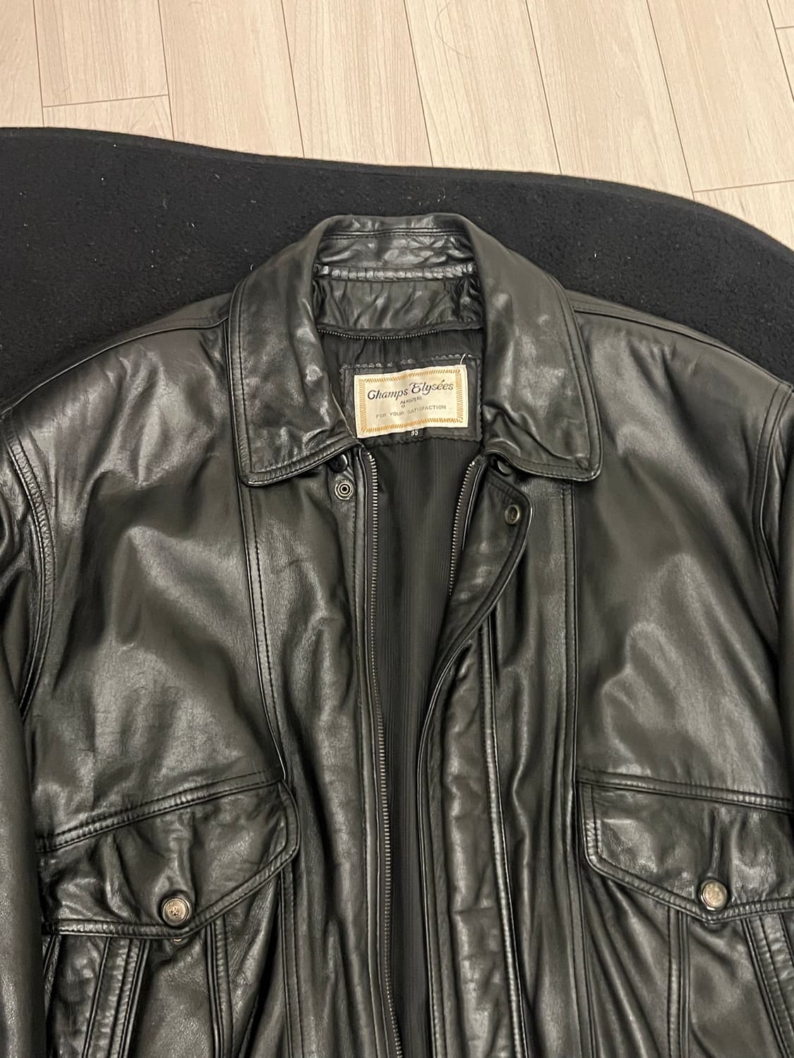 vtg 빈티지 양가죽 봄버 자켓 95 상품이미지4
