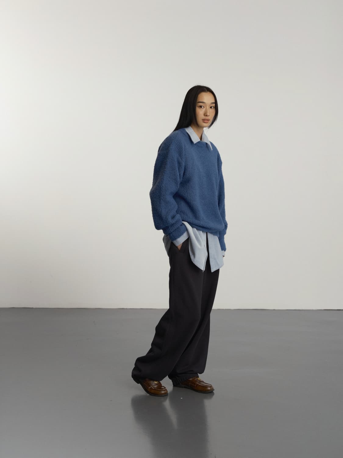 GBH 하트 포인트 스웨트 팬츠 블랙 상품이미지2