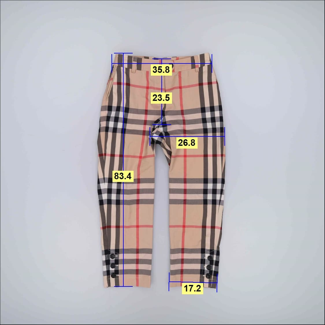 M 빈티지 노바체크 여성 바지 0428H 상품이미지5