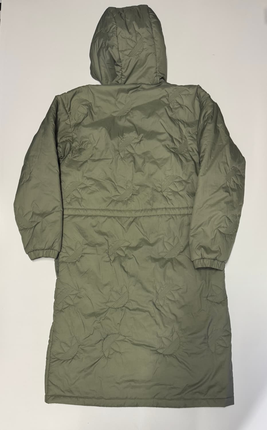 여성 아디다스 트레포일 패티드 후드 경량 롱 파카 M 상품이미지2