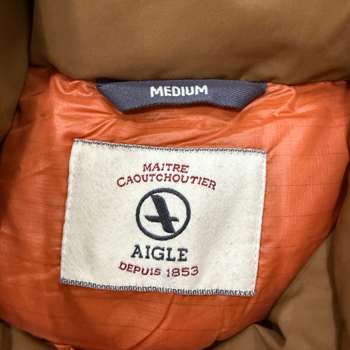 [M] 에이글 구스다운 오렌지 숏패딩 0106T1 상품이미지3