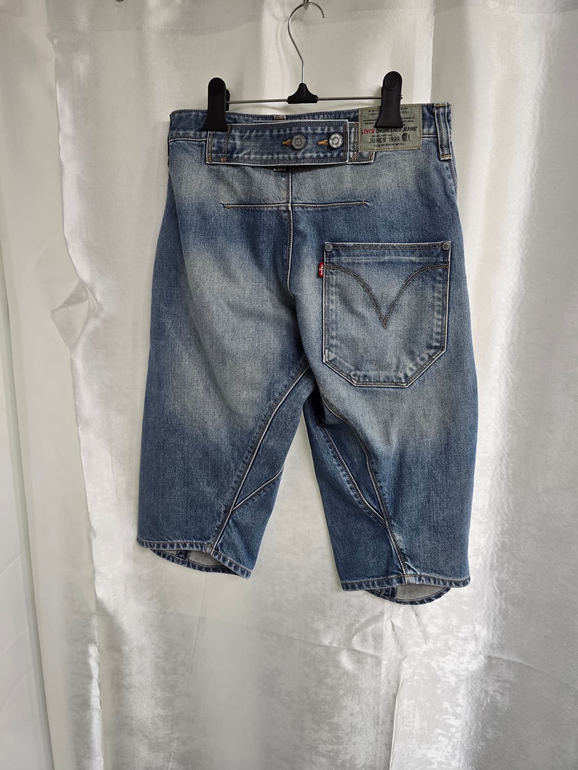 리바이스 엔지니어드진 빈티지 워싱 데님 반바지 (1822) 상품이미지2