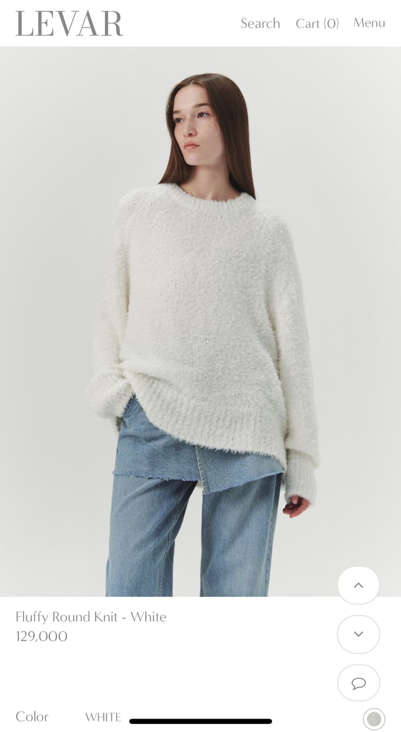 르바 Fluffy Round Knit 상품이미지1