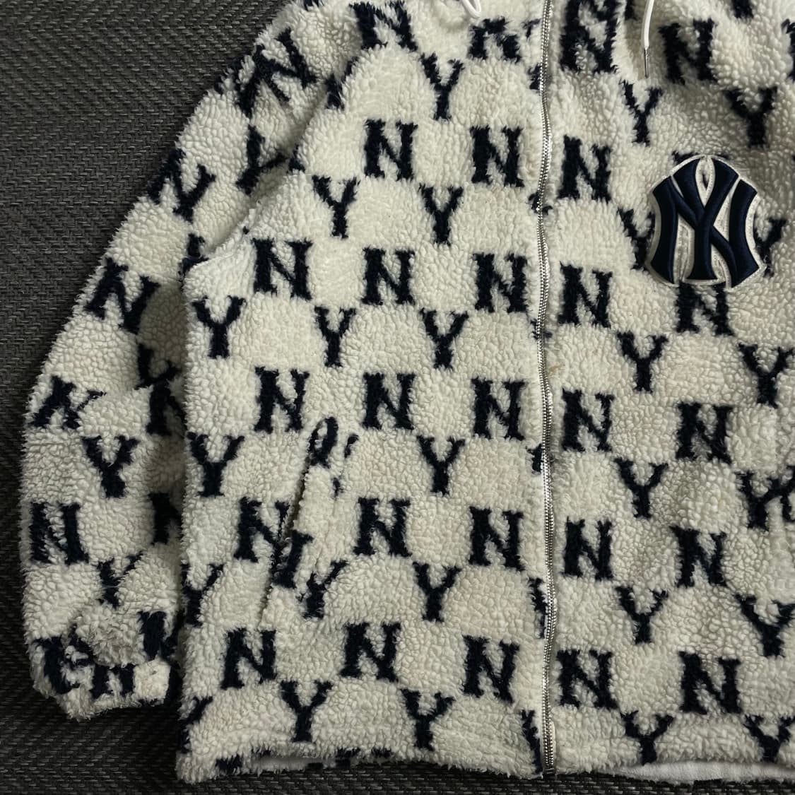 MLB 뉴욕 양키스 시그니처 패턴 쉐르파 플리스y 4217 상품이미지4