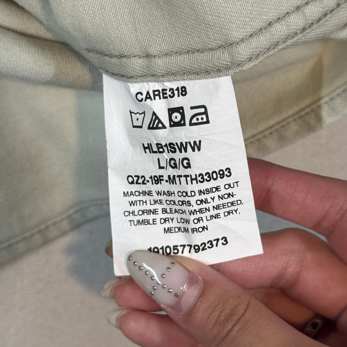 L) Wrangler 랭글러 투포켓 워크웨어 코튼 셔츠 크림 아이보리 상품이미지6