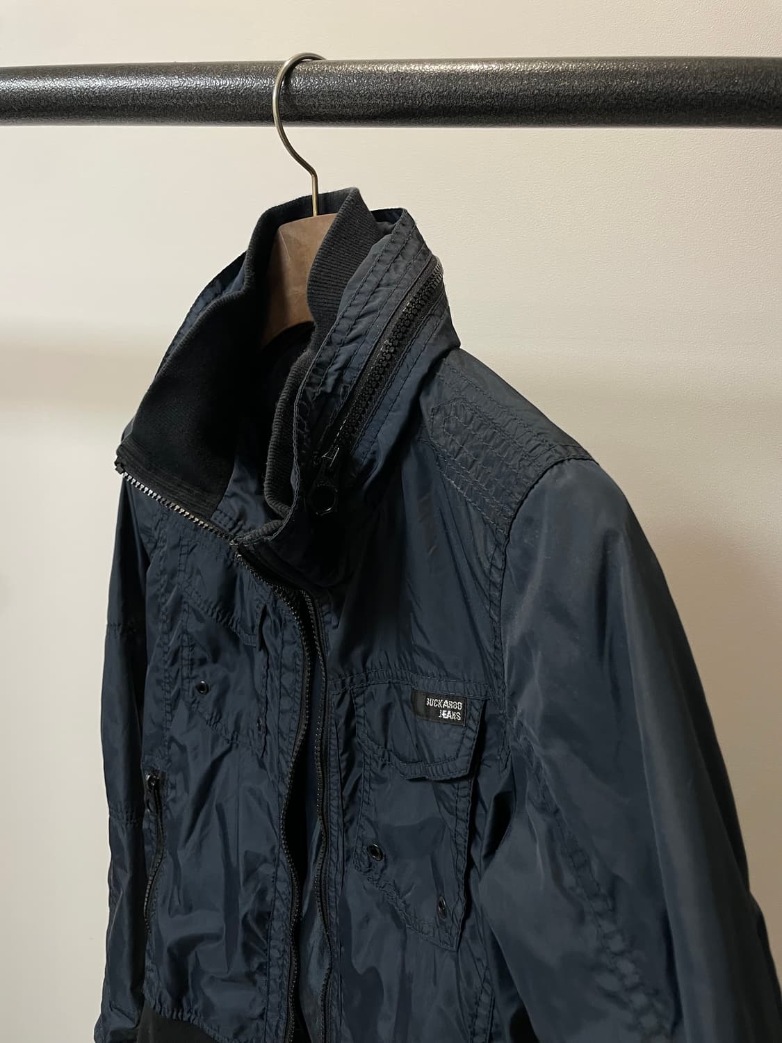 (M) Buckaroo 버커루 히든 후드 락시크 블루종 자켓 상품이미지3