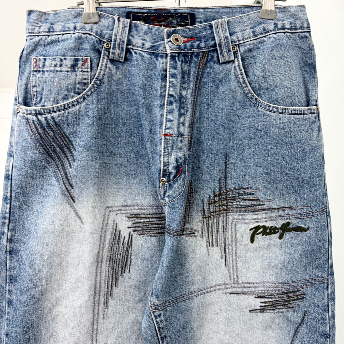 Phat Farm 팻팜 스크래치 스티치 데님 팬츠 상품이미지6