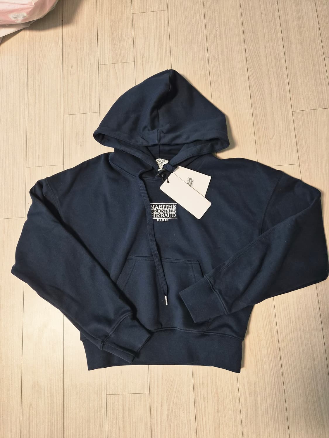 마리떼 프랑소와 저버 클래식 로고 크롭 후드 (네이비 / M사이즈) 상품이미지8