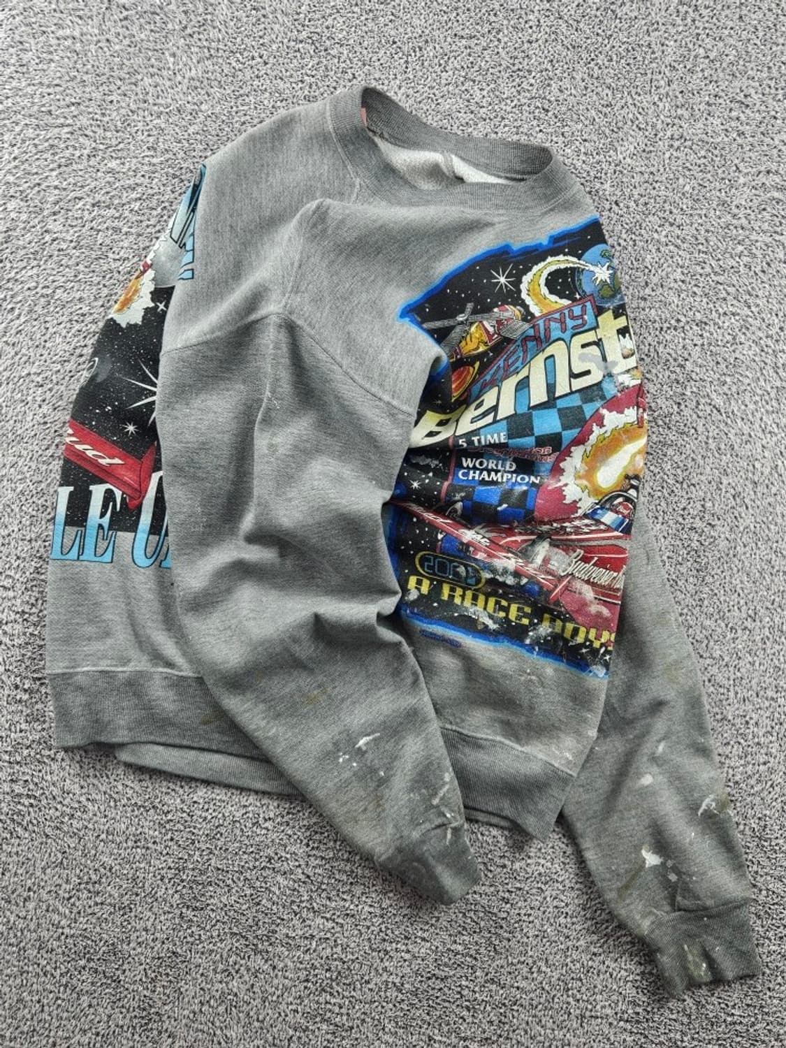 케니 번스타인 버드와이저 킹 월드 챔피언 맨투맨 (L추정) / 9333 상품이미지4