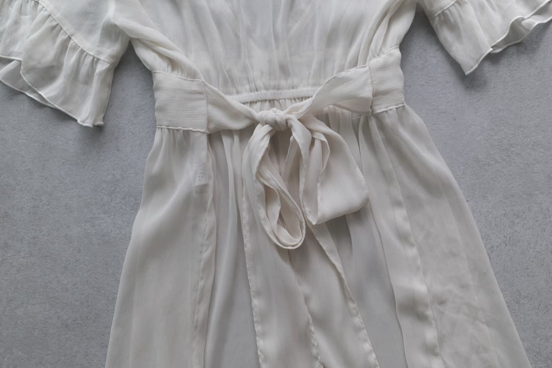 lace tie blouse 상품이미지5