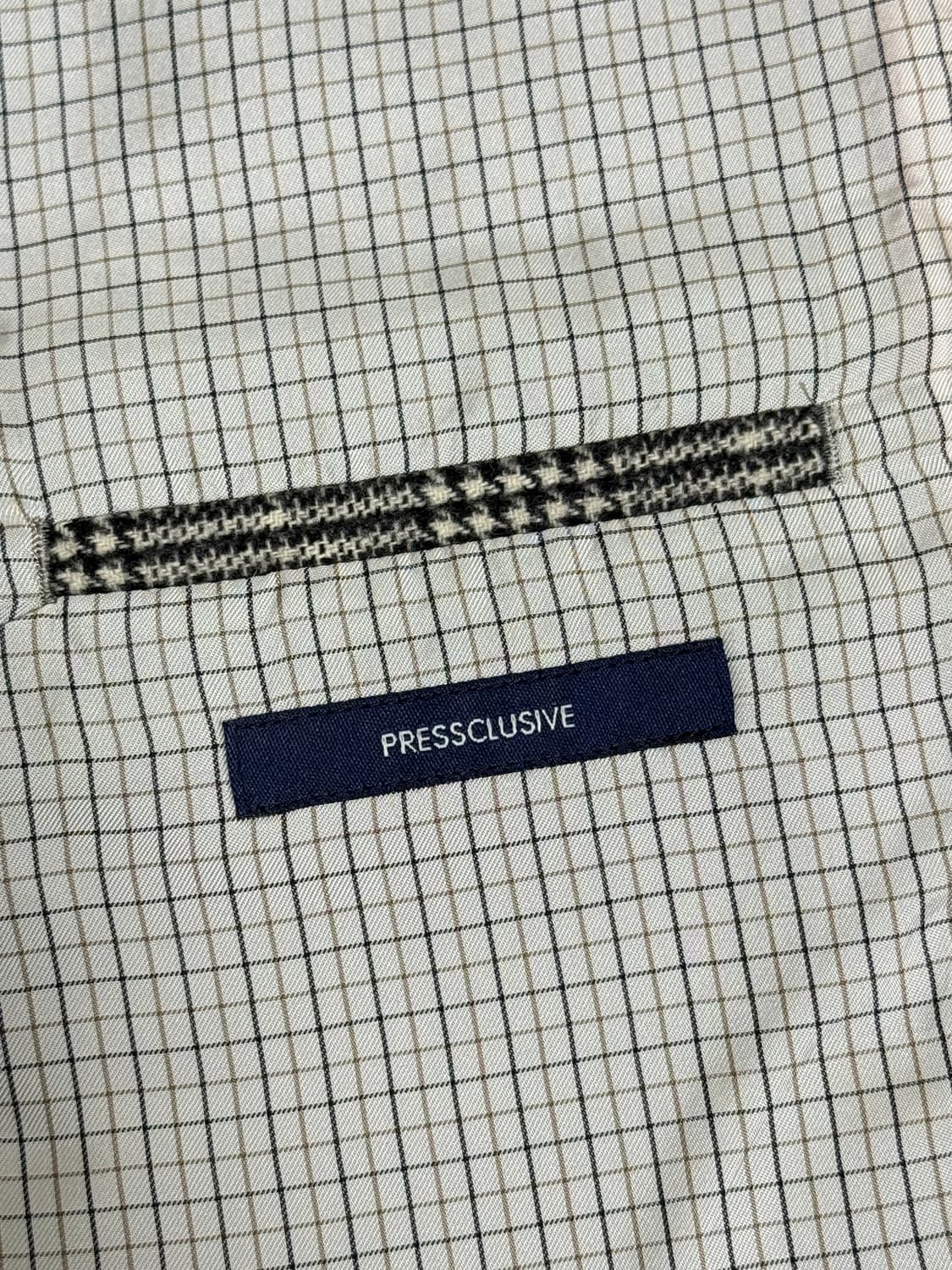 제이프레스 그레이 글렌체크 울 트위드 자켓 상품이미지5