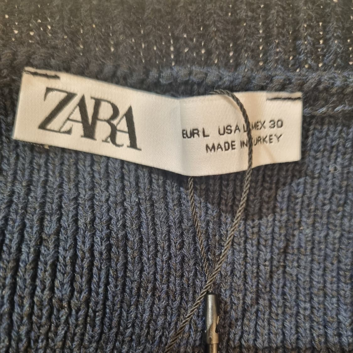 새상품 ZARA 자라 네이비 니트 조끼 L 상품이미지9