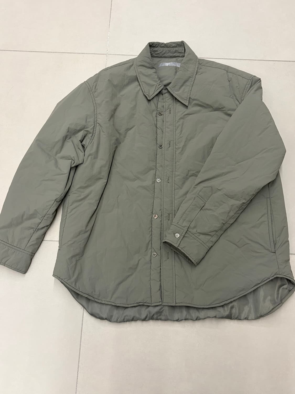 르메르맛 카키그레이 패딩셔츠 L 상품이미지1