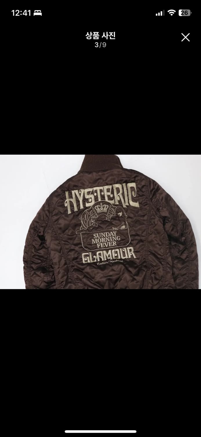 히스테릭 글래머 퀼팅자켓 상품이미지3