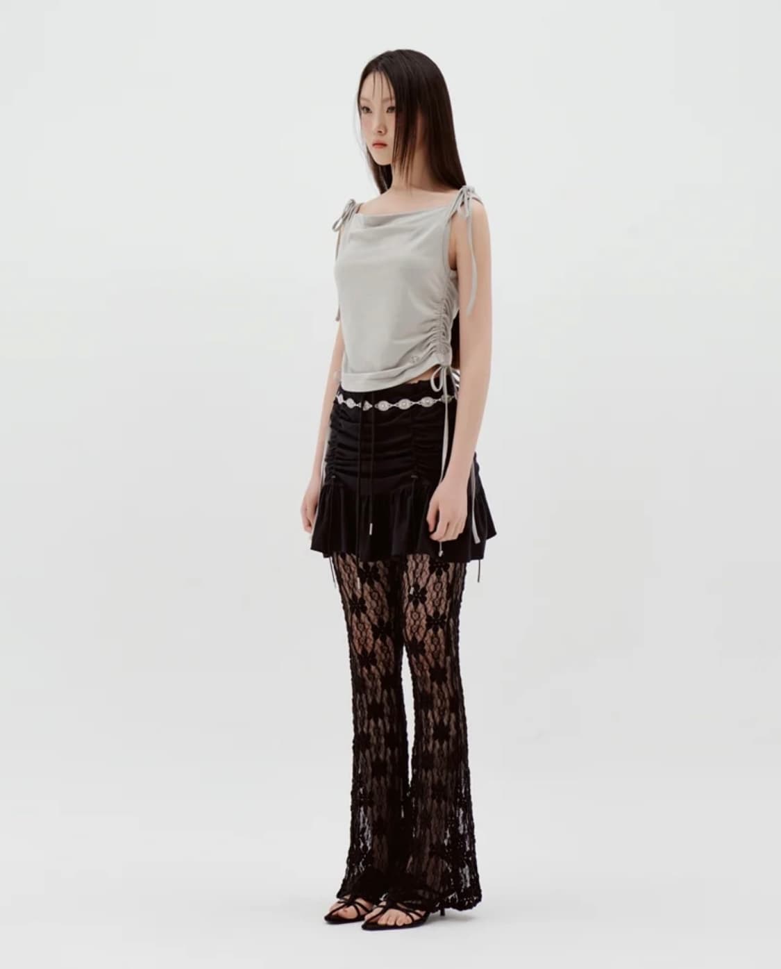 라라폭스 HOODED DREAPING SLEEVELESS 상품이미지3