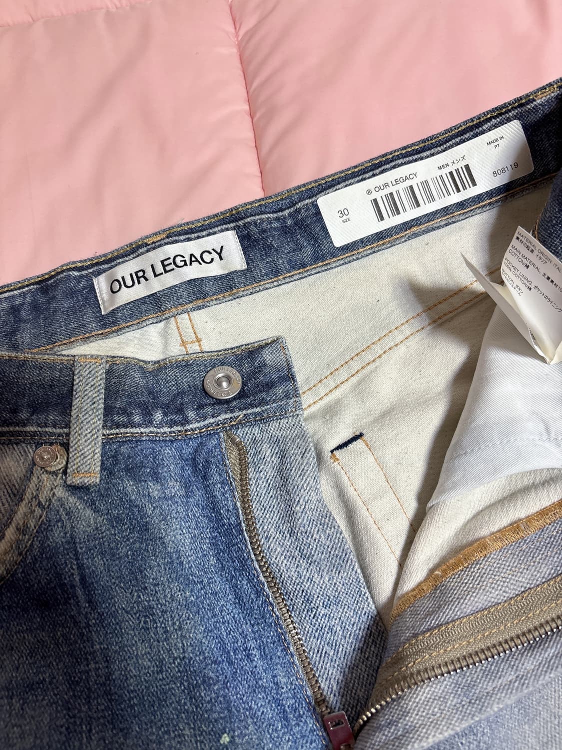 아워레가시 써드컷 디지털 데님 프린트바지 상품이미지2