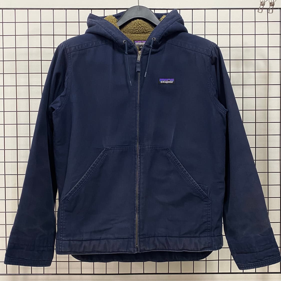 파타고니아 오가닉코튼 캔버스 후드 플리스 워크 자켓 상품이미지1