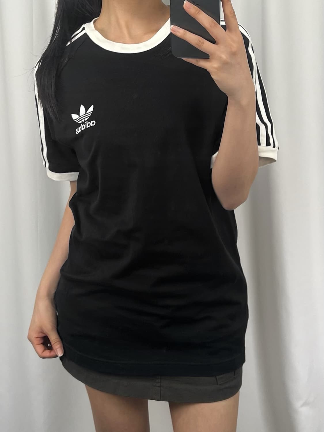 아디다스 블랙 반팔 링거티 상품이미지2