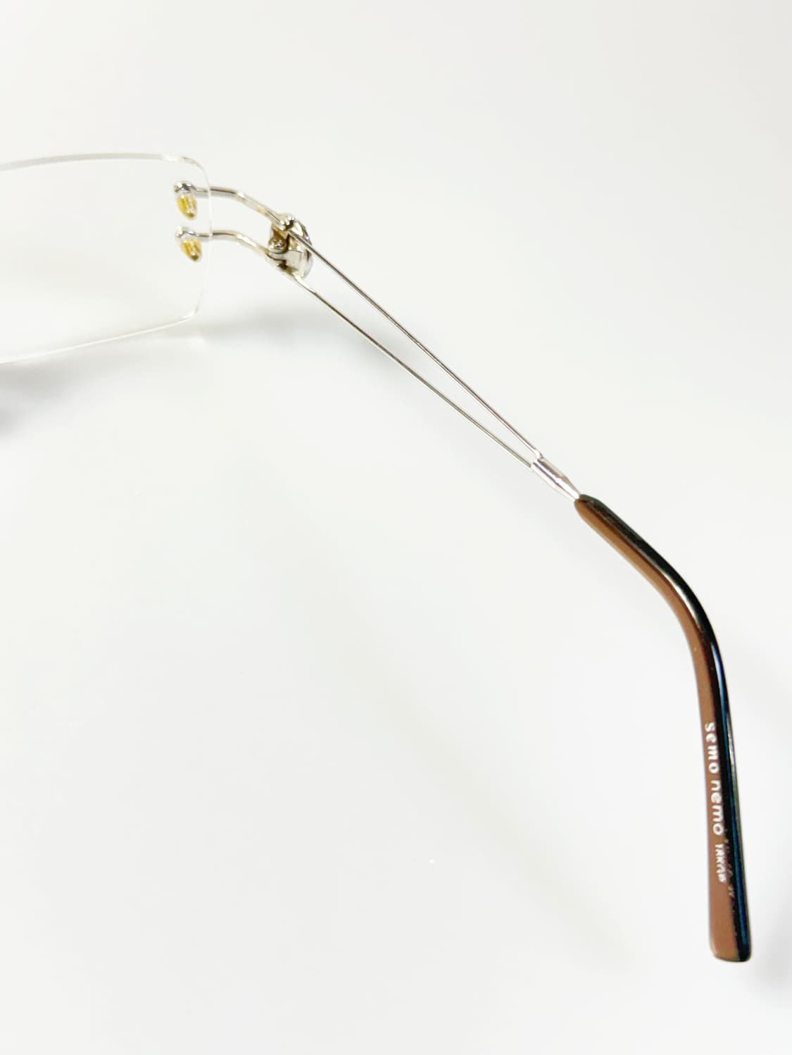 SEMO NEMO 실버 무테 스퀘어 메탈 빈티지 안경 상품이미지6