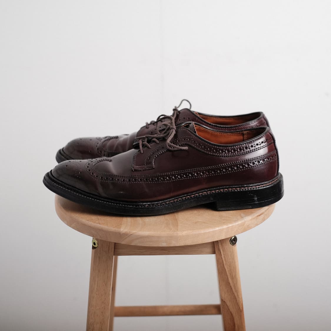 알든 975 9D(270-275)사이즈 버건디 코도반 윙팁 더비 상품이미지3