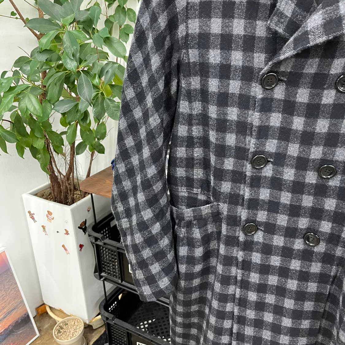 꼼데가르송 트리콧 울코트 S 상품이미지4