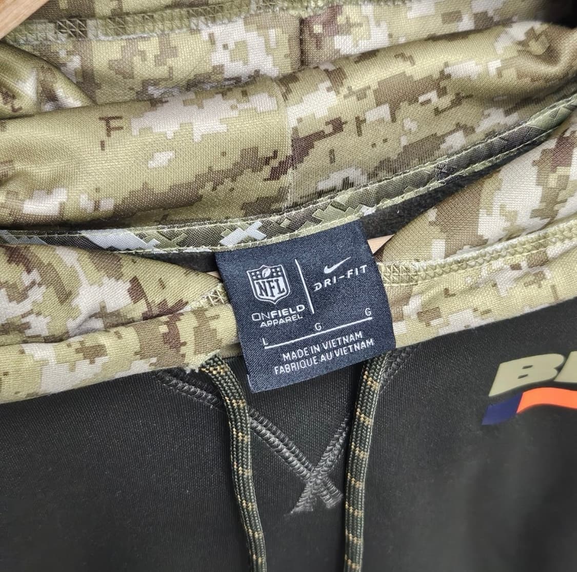 [L] 나이키×NFL USA 카키 후드 밀리터리 디테일 상품이미지7