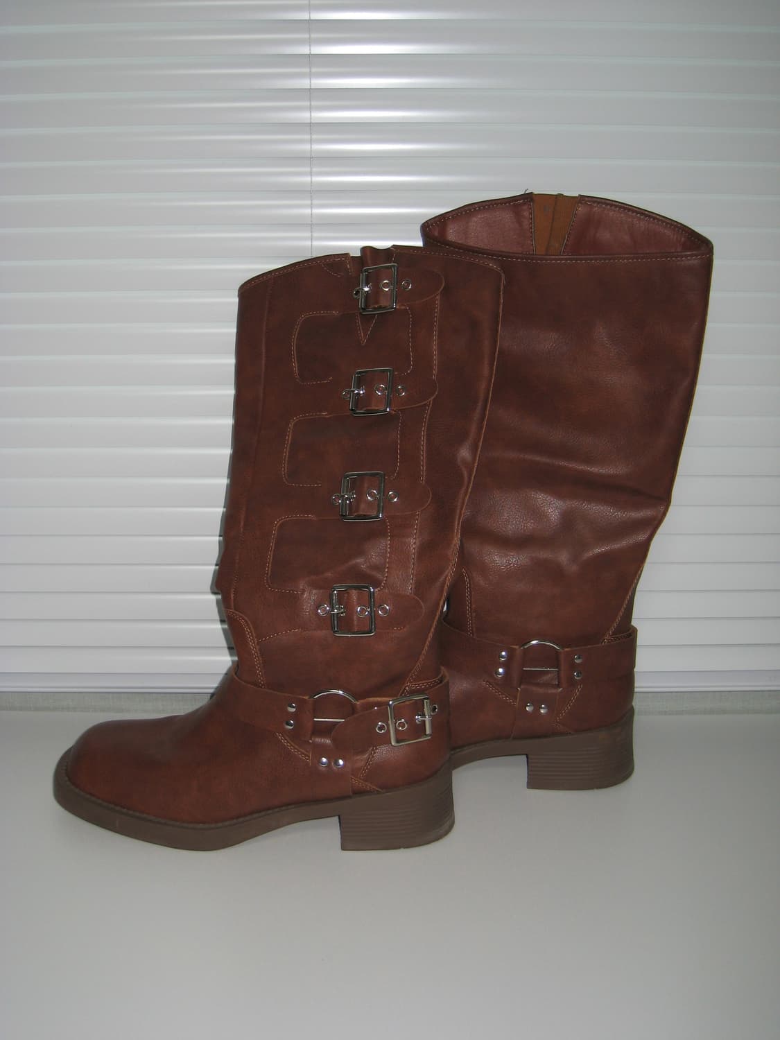 브라운 버클 롱부츠 상품이미지2