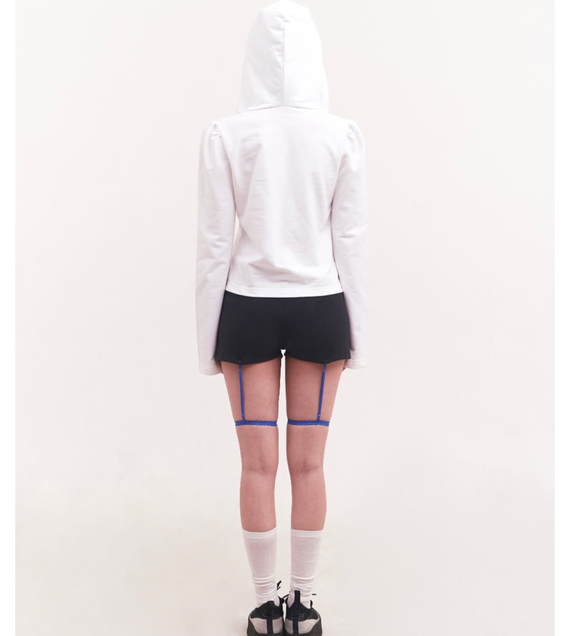 오스하이 가터 쇼츠 블랙 상품이미지3