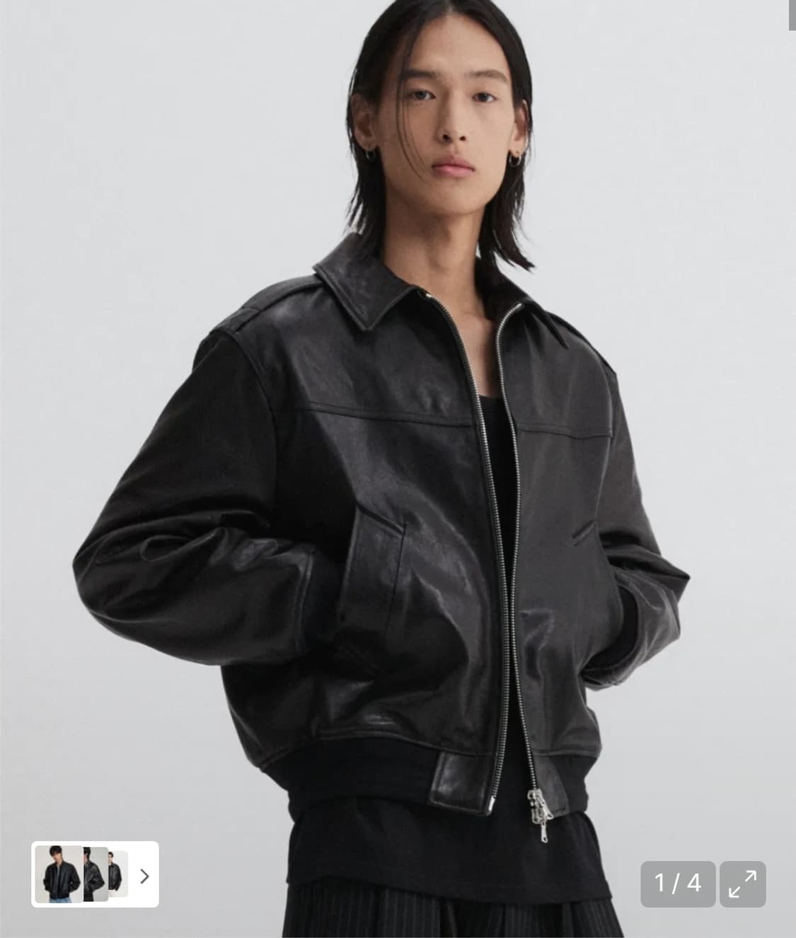 (구매)디앤에스알 람포 베지터블 램스킨 블루종L 상품이미지1