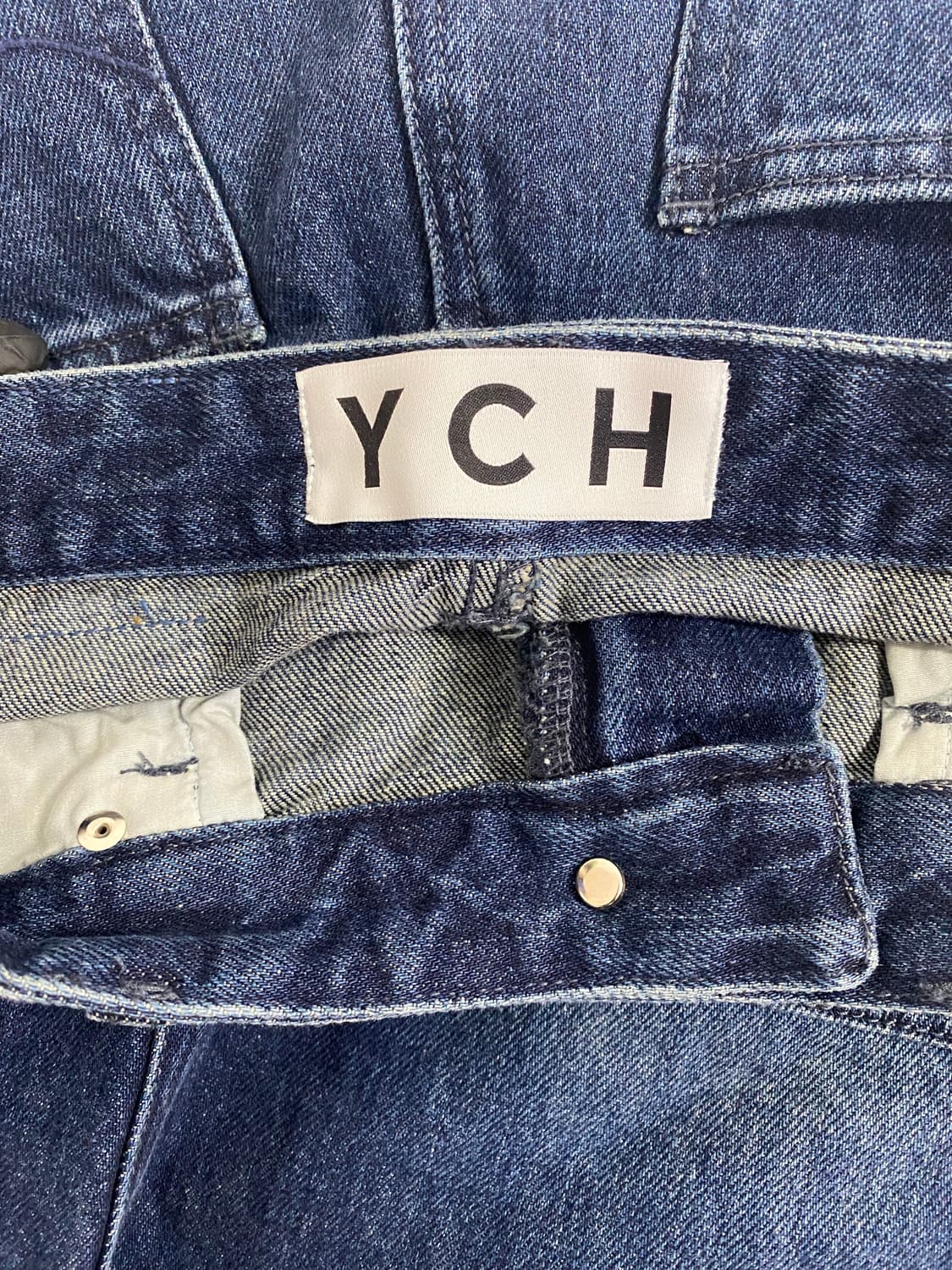 YCH 미디 데님스커트 트임 청치마 상품이미지5