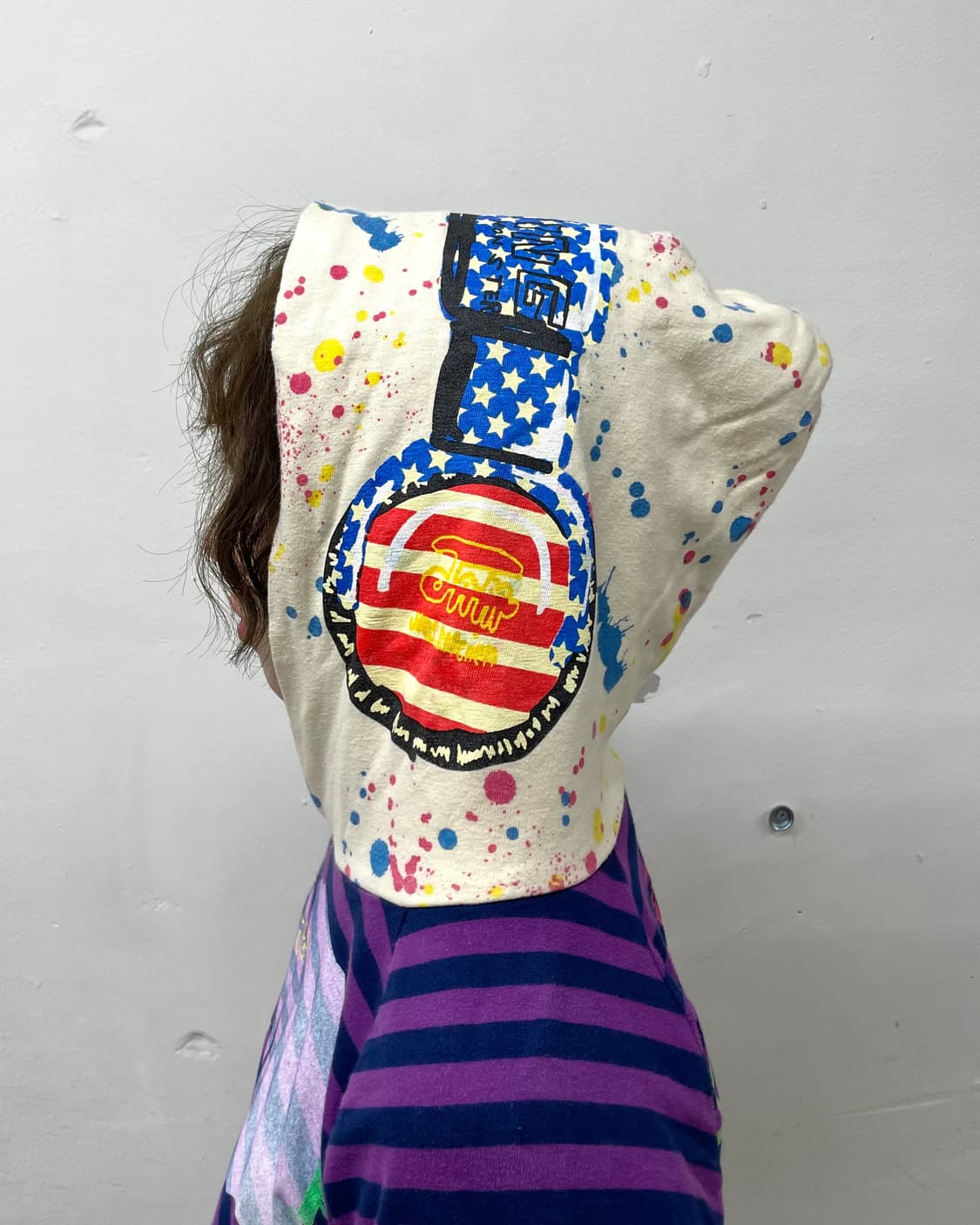 Jam Skull Headset Stripe Hoodie 상품이미지5