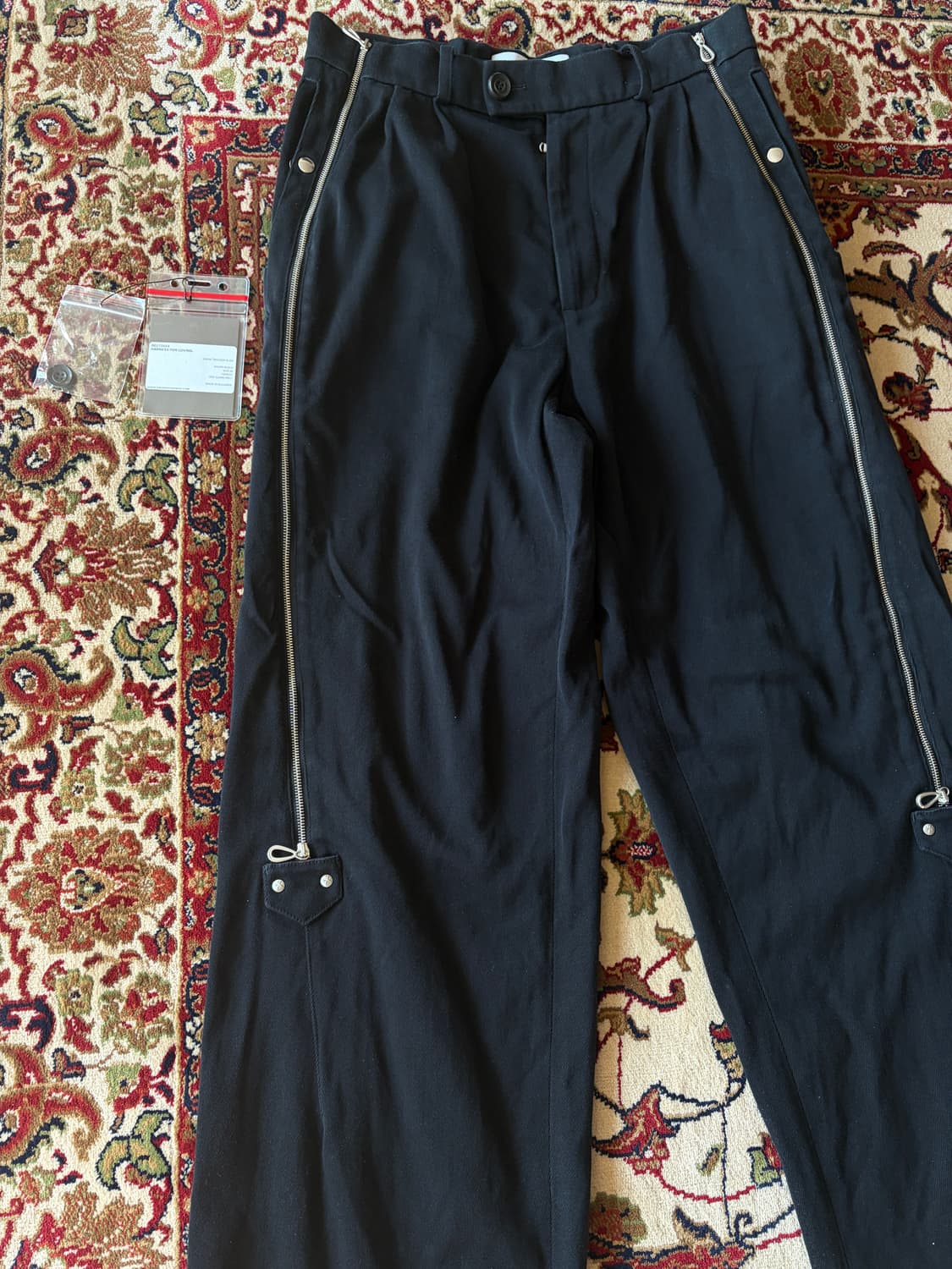 [46]24FW 키코 코스타디노브 녹스 트라우저 레이븐 블랙 상품이미지2