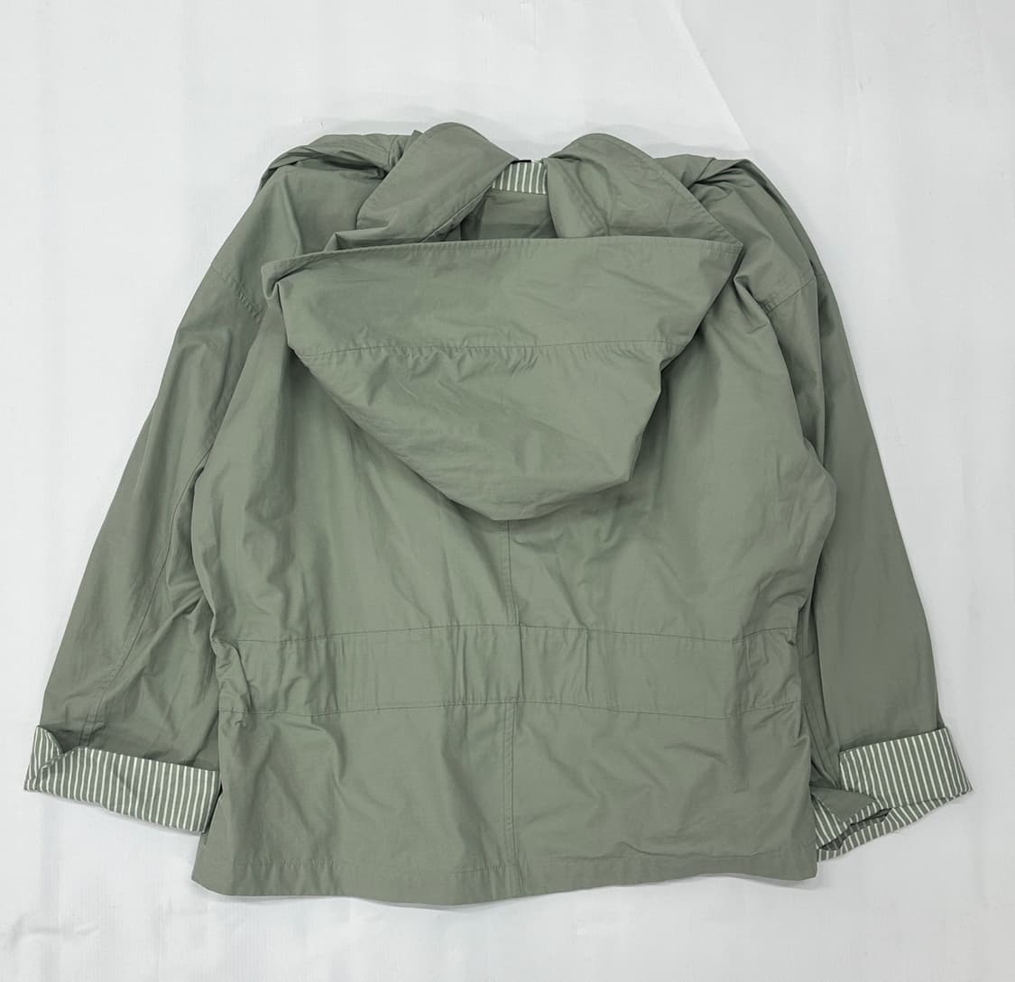 🍵크림 말차맛 후드 바람막이🍵 그런지 오리엔탈 우비소녀 빈티지  상품이미지3