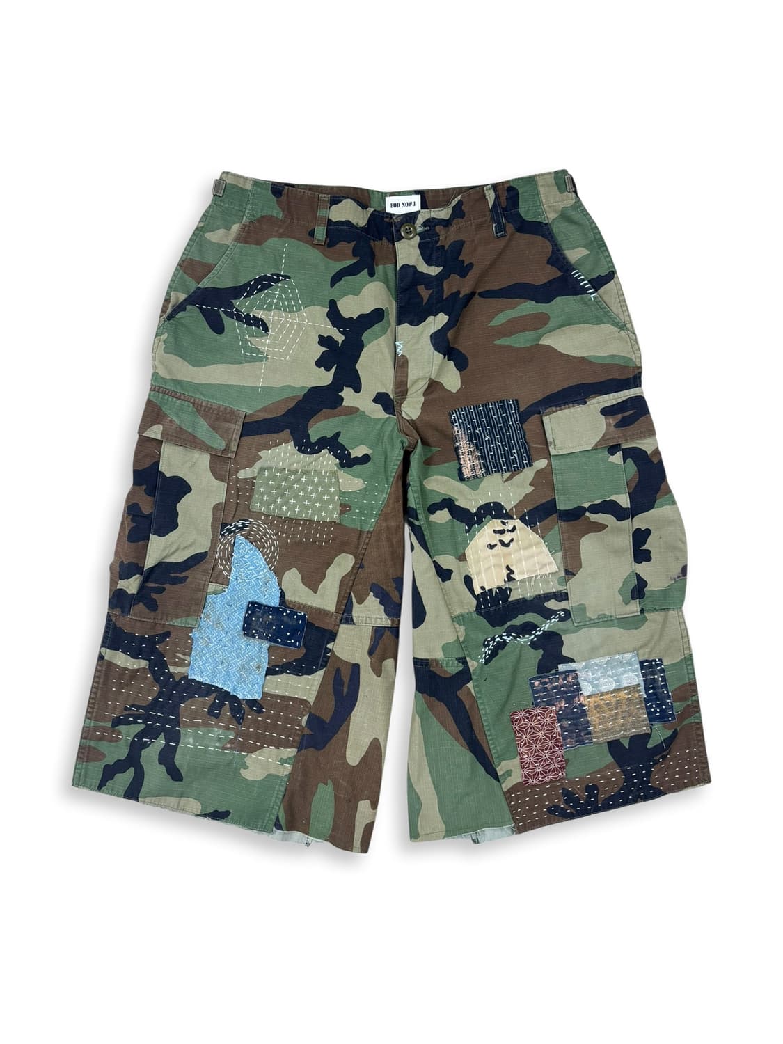 BDU Distressed Boro Sashiko Bermuda 상품이미지1