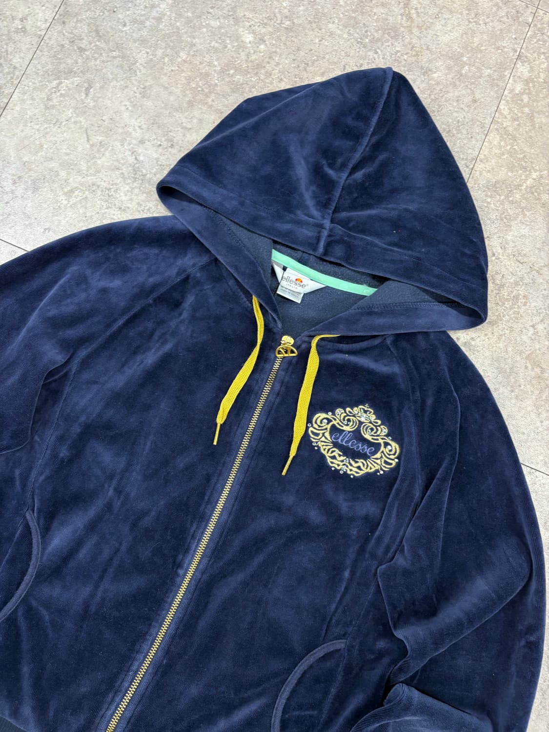 ellesse 벨벳 네이비 후드집업 #csz4224 상품이미지6