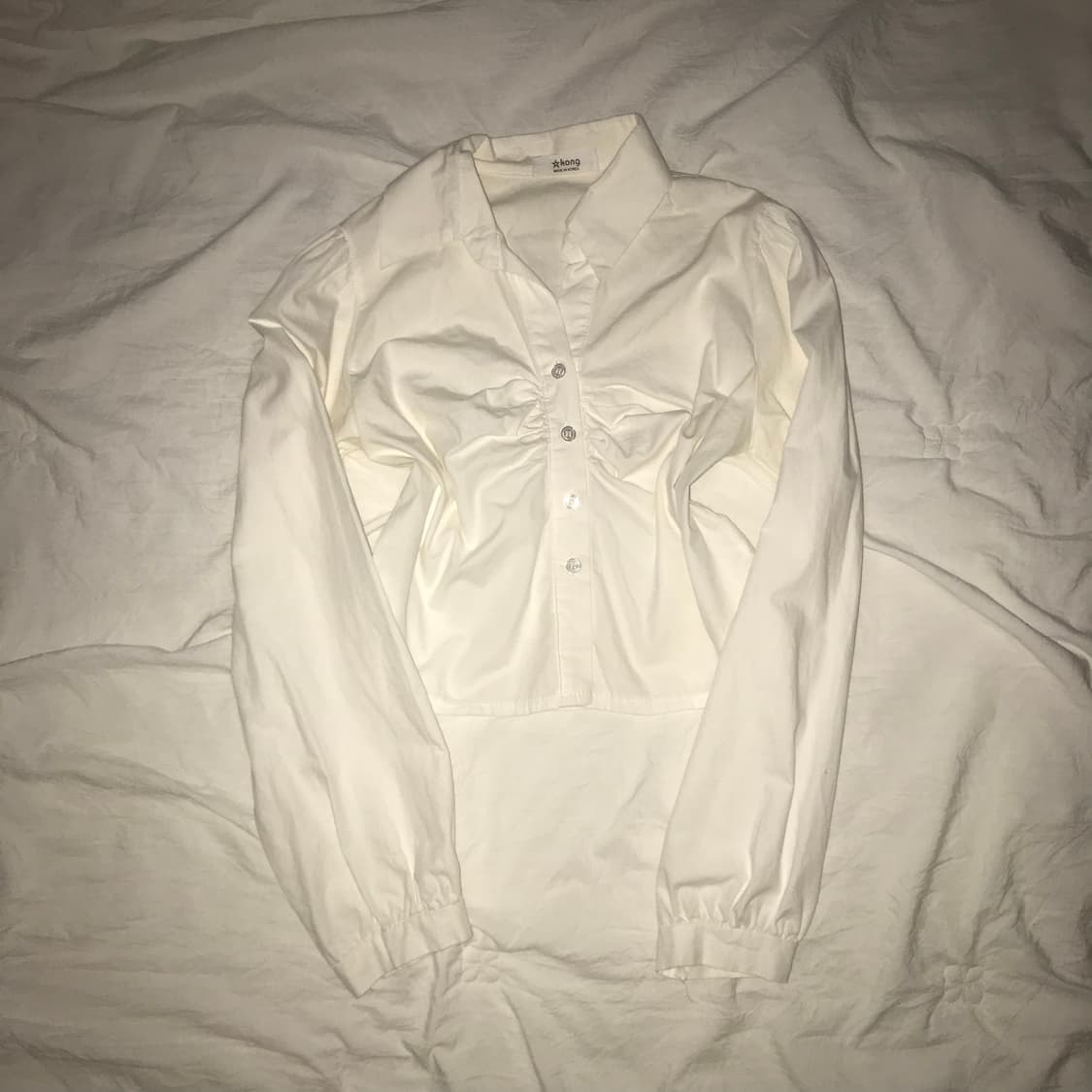 빈티지 크롭 셔츠 상품이미지1