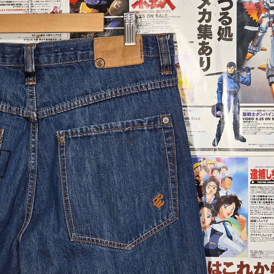 로카웨어 진청 데님 힙합 팬츠 상품이미지3